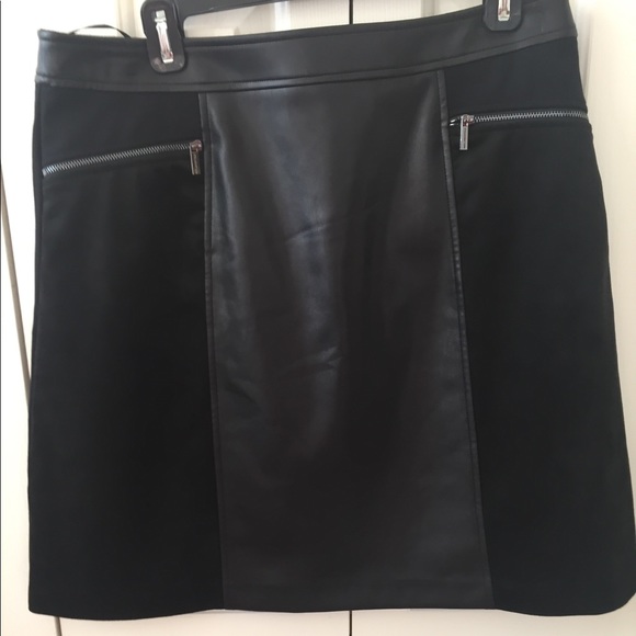 Karl Lagerfeld Dresses & Skirts - Faux leather and suede skirt by Karl Lagerfeld